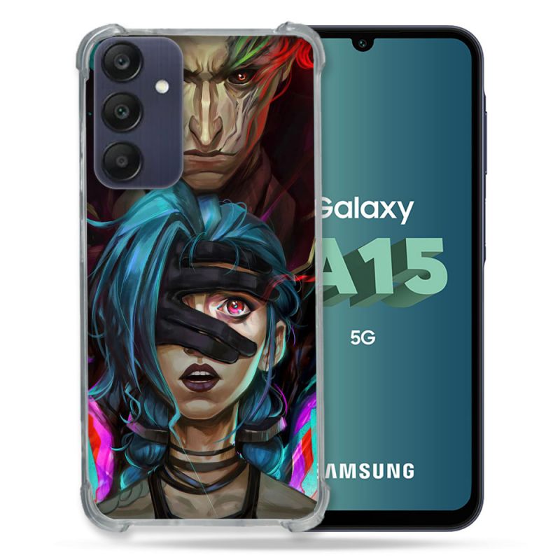 Coque Renforcée Pour Samsung Galaxy A15 4G / 5G Arcane Jynx Bleu