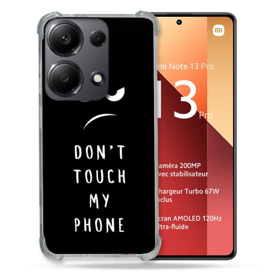 Coque Renforcé Pour Xiaomi Redmi Note 13 Pro 4G Humour Don't Touch