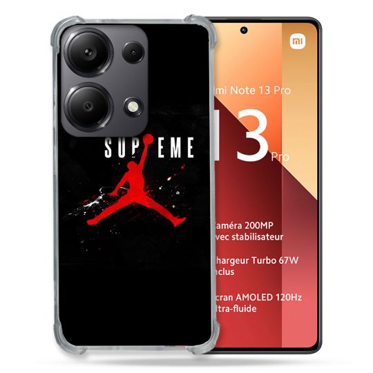 Coque Renforcé Pour Xiaomi Redmi Note 13 Pro 4G Jordan Supreme Noir