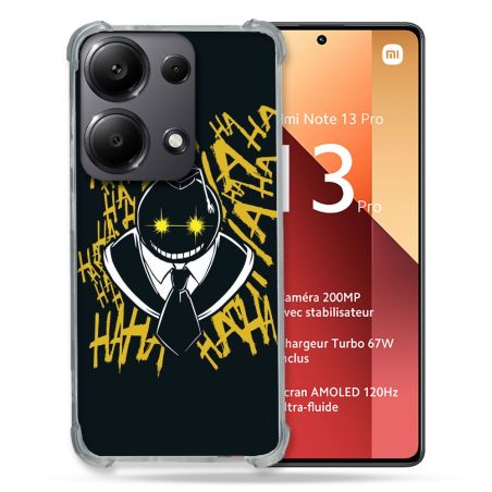 Coque Renforcé Pour Xiaomi Redmi Note 13 Pro 4G Manga Assassination Classroom Kuro Noir