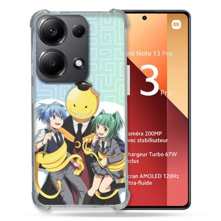 Coque Renforcé Pour Xiaomi Redmi Note 13 Pro 4G Manga Assassination Classroom Kuro Trio
