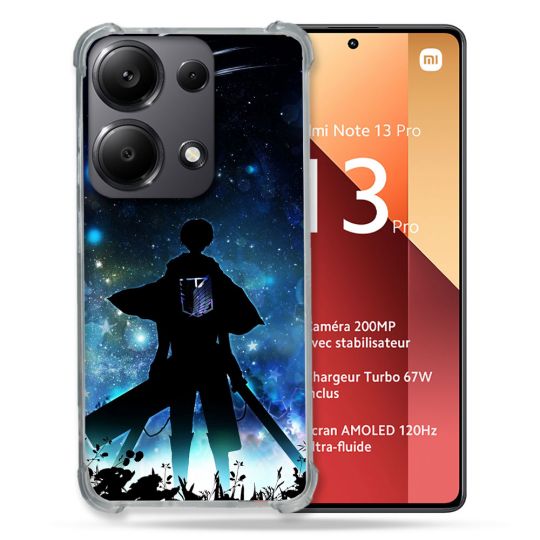 Coque Renforcé Pour Xiaomi Redmi Note 13 Pro 4G Manga Attaque Titans Levi