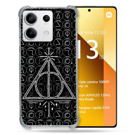 Coque Renforcée Pour Xiaomi Redmi Note 13 5G Harry Potter Hollows Triangle Noir