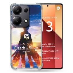 Coque Renforcé Pour Xiaomi Redmi Note 13 Pro 4G Manga Attaque Titans Soleil