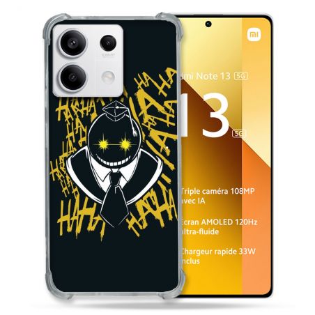Coque Renforcée Pour Xiaomi Redmi Note 13 5G Manga Assassination Classroom Kuro Noir
