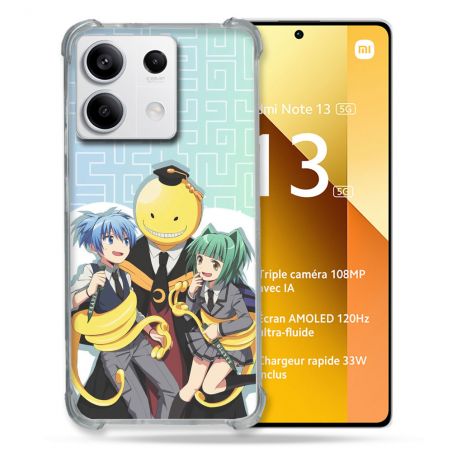 Coque Renforcée Pour Xiaomi Redmi Note 13 5G Manga Assassination Classroom Kuro Trio