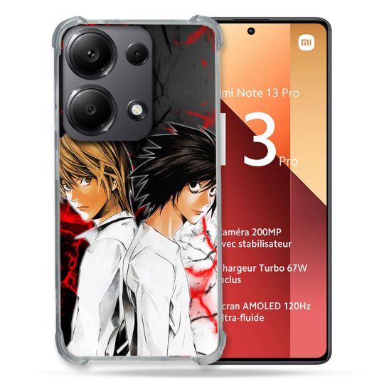 Coque Renforcé Pour Xiaomi Redmi Note 13 Pro 4G Manga Death Note Duo