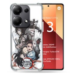 Coque Renforcé Pour Xiaomi Redmi Note 13 Pro 4G Manga Demon Slayer Blanc