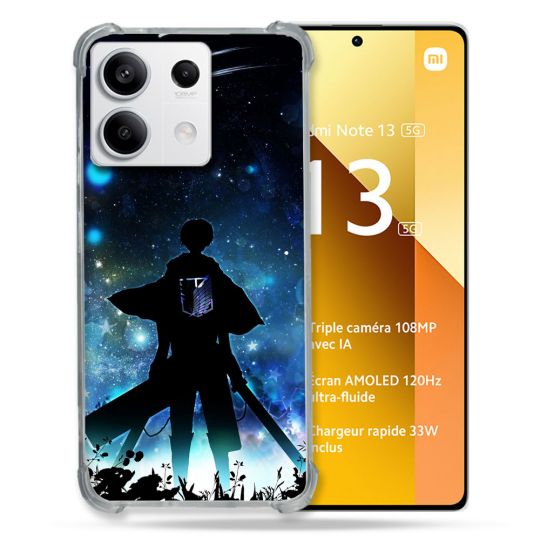 Coque Renforcée Pour Xiaomi Redmi Note 13 5G Manga Attaque Titans Levi