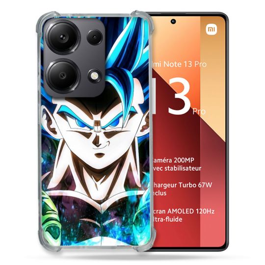 Coque Renforcé Pour Xiaomi Redmi Note 13 Pro 4G Manga Dragon Ball Gogeta Visage