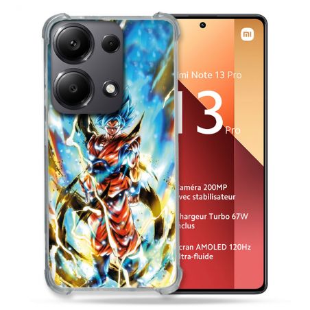 Coque Renforcé Pour Xiaomi Redmi Note 13 Pro 4G Manga Dragon Ball Sangoku Blanc