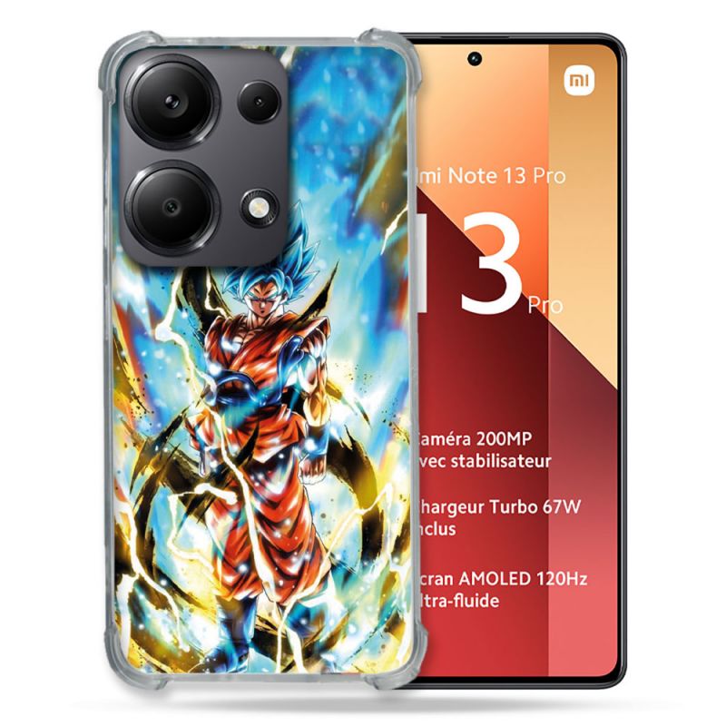 Coque Renforcé Pour Xiaomi Redmi Note 13 Pro 4G Manga Dragon Ball Sangoku Blanc