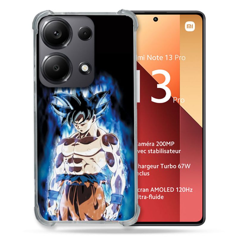 Coque Renforcé Pour Xiaomi Redmi Note 13 Pro 4G Manga Dragon Ball Sangoku Noir