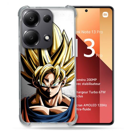 Coque Renforcé Pour Xiaomi Redmi Note 13 Pro 4G Manga Dragon Ball Sangoku Portrait