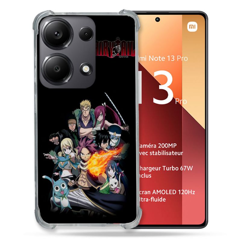Coque Renforcé Pour Xiaomi Redmi Note 13 Pro 4G Manga Fairy Tail Logo Team