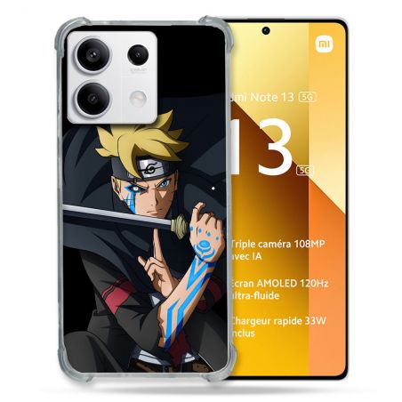 Coque Renforcée Pour Xiaomi Redmi Note 13 5G Manga Boruto Tatouage