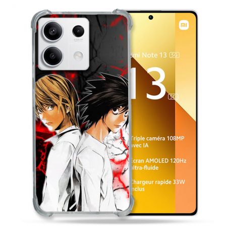 Coque Renforcée Pour Xiaomi Redmi Note 13 5G Manga Death Note Duo
