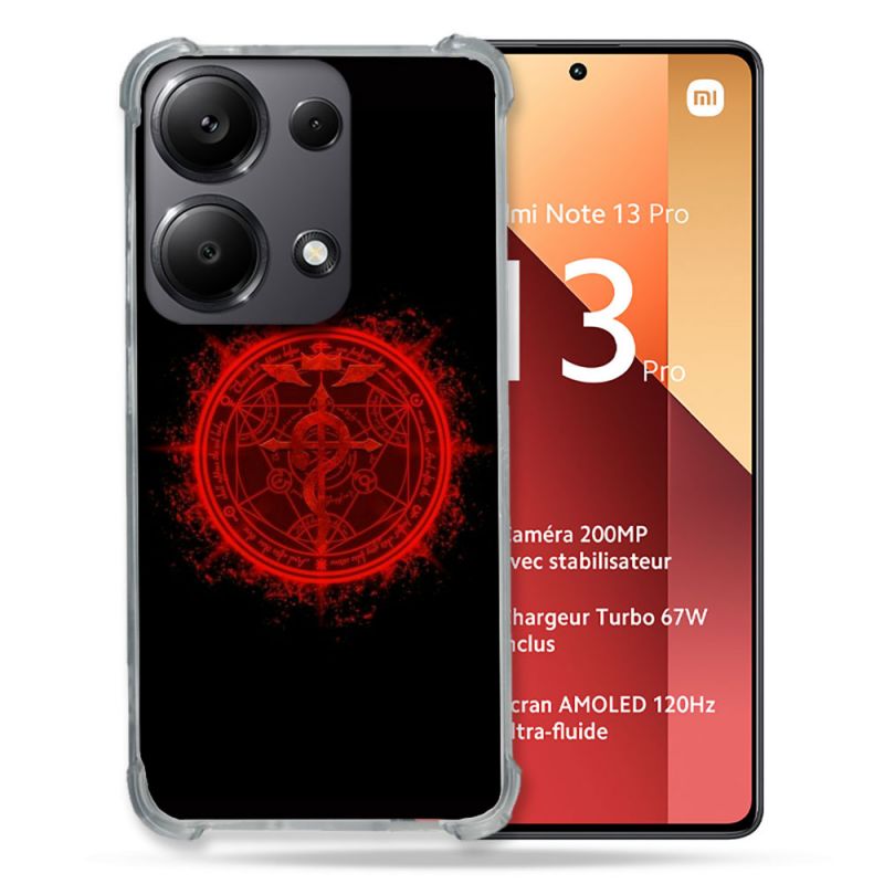 Coque Renforcé Pour Xiaomi Redmi Note 13 Pro 4G Manga Fullmetal Alchemist Logo