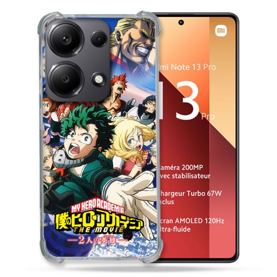 Coque Renforcé Pour Xiaomi Redmi Note 13 Pro 4G Manga My Hero Academia Affiche