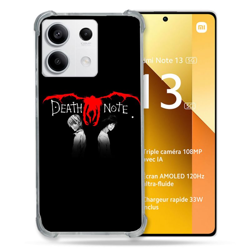 Coque Renforcée Pour Xiaomi Redmi Note 13 5G Manga Death Note Noir