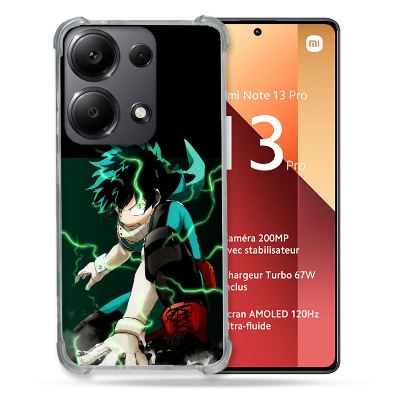 Coque Renforcé Pour Xiaomi Redmi Note 13 Pro 4G Manga My Hero Academia Deku