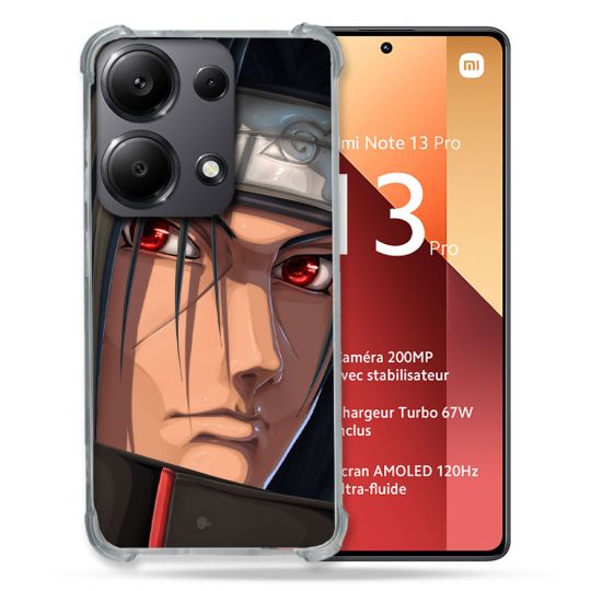 Coque Renforcé Pour Xiaomi Redmi Note 13 Pro 4G Manga Naruto Itachi Visage
