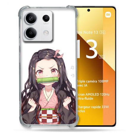 Coque Renforcée Pour Xiaomi Redmi Note 13 5G Manga Demon Slayer Nezuko