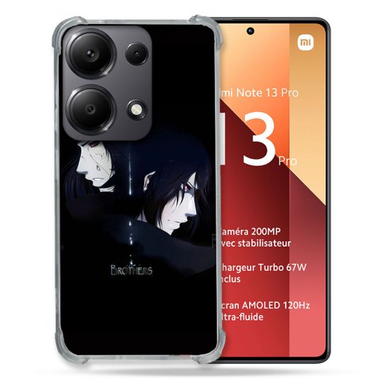 Coque Renforcé Pour Xiaomi Redmi Note 13 Pro 4G Manga Naruto Sasuke Itachi