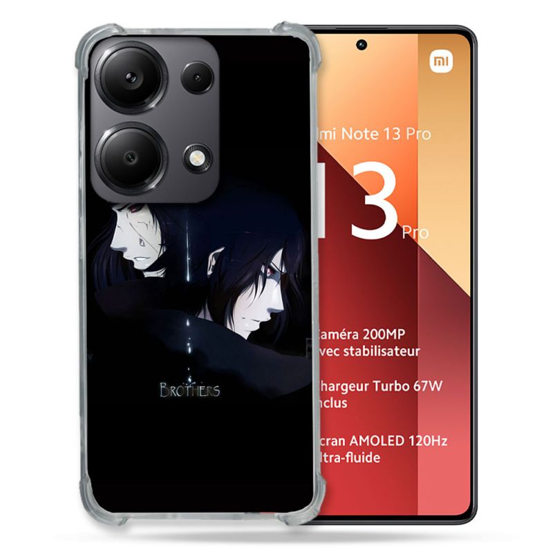 Coque Renforcé Pour Xiaomi Redmi Note 13 Pro 4G Manga Naruto Sasuke Itachi