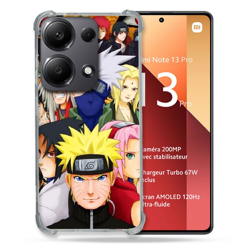 Coque Renforcé Pour Xiaomi Redmi Note 13 Pro 4G Manga Naruto Team