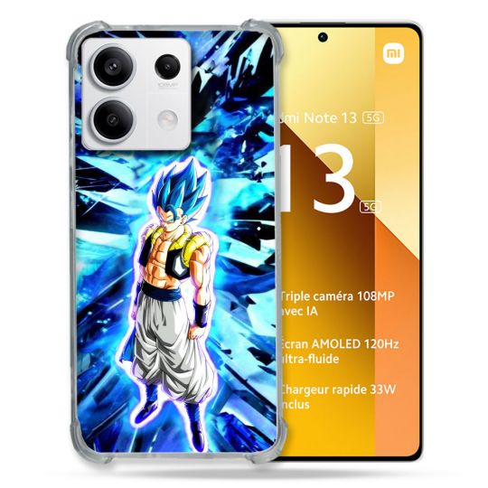 Coque Renforcée Pour Xiaomi Redmi Note 13 5G Manga Dragon Ball Gogeta Lumiere