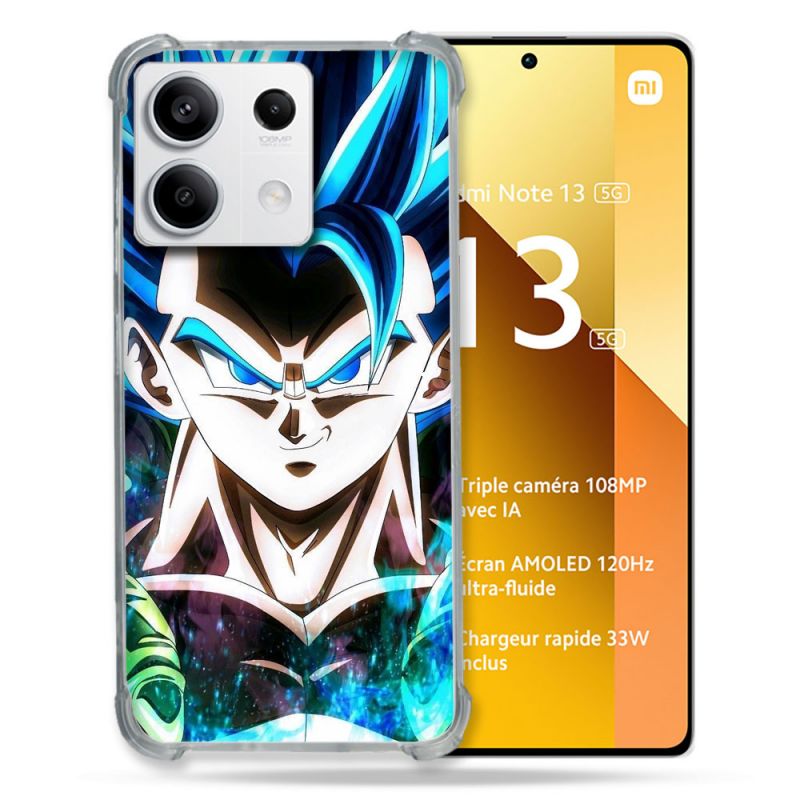 Coque Renforcée Pour Xiaomi Redmi Note 13 5G Manga Dragon Ball Gogeta Visage