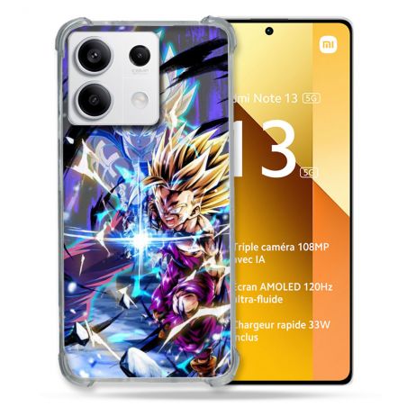 Coque Renforcée Pour Xiaomi Redmi Note 13 5G Manga Dragon Ball Sangohan Duo
