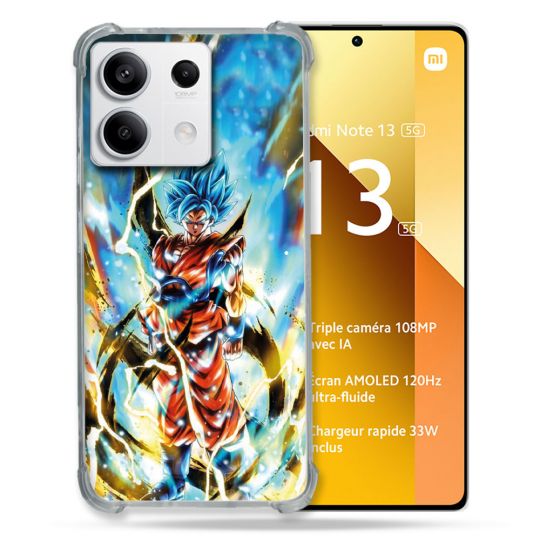 Coque Renforcée Pour Xiaomi Redmi Note 13 5G Manga Dragon Ball Sangoku Blanc