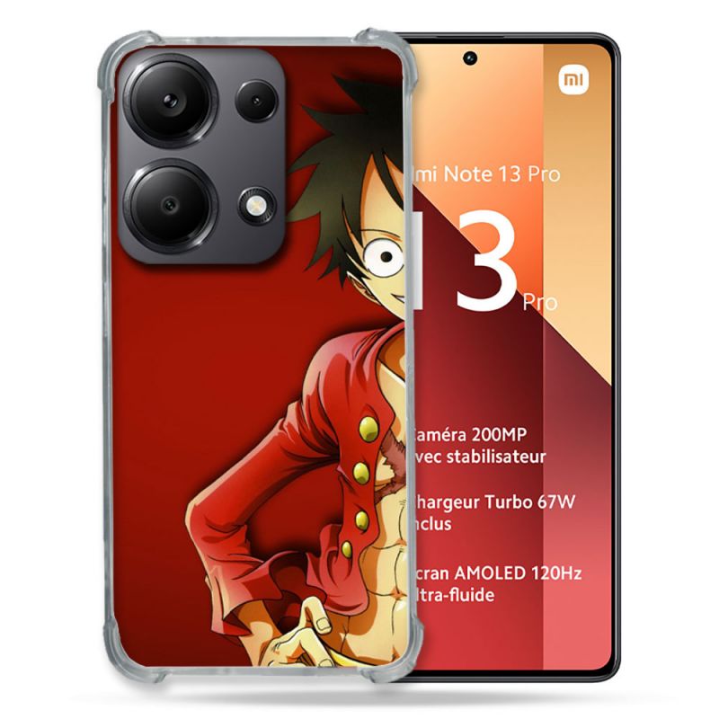 Coque Renforcé Pour Xiaomi Redmi Note 13 Pro 4G Manga One Piece Luffy