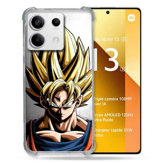 Coque Renforcée Pour Xiaomi Redmi Note 13 5G Manga Dragon Ball Sangoku Portrait