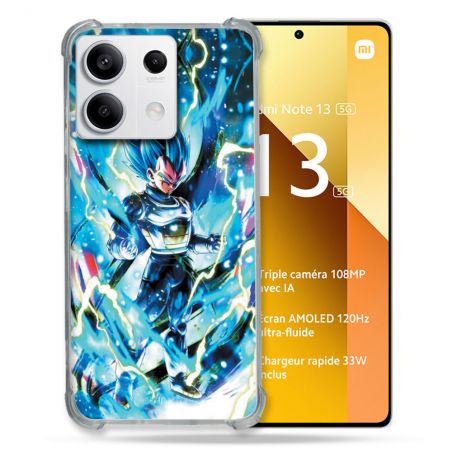 Coque Renforcée Pour Xiaomi Redmi Note 13 5G Manga Dragon Ball Vegeta Bleu