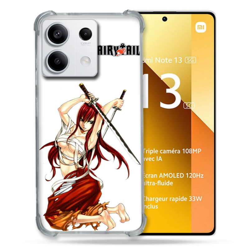 Coque Renforcée Pour Xiaomi Redmi Note 13 5G Manga Fairy Tail Erza
