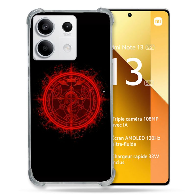 Coque Renforcée Pour Xiaomi Redmi Note 13 5G Manga Fullmetal Alchemist Logo