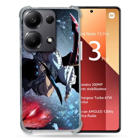 Coque Renforcé Pour Xiaomi Redmi Note 13 Pro 4G Manga Solo Leveling Sung Epee