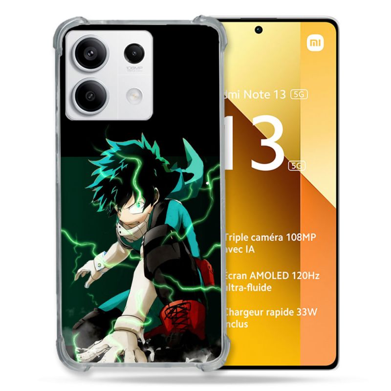 Coque Renforcée Pour Xiaomi Redmi Note 13 5G Manga My Hero Academia Deku