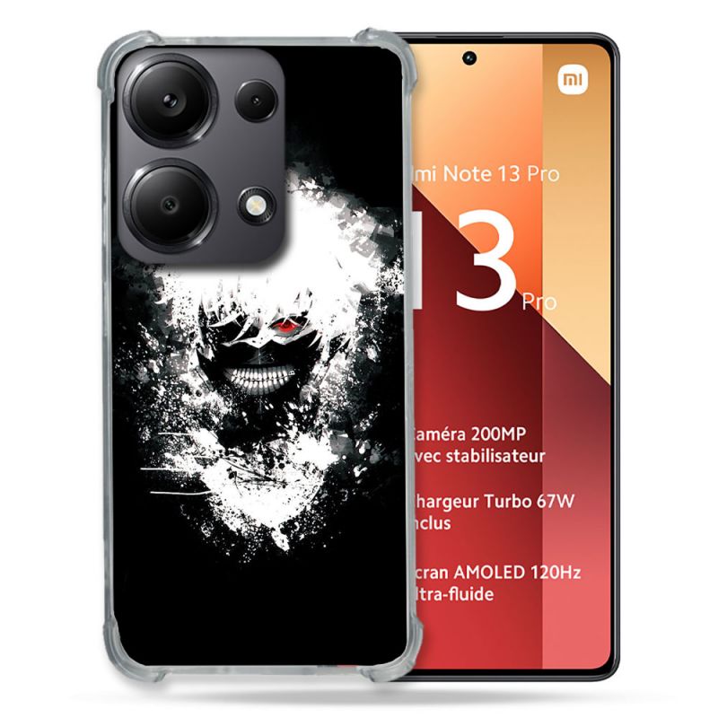 Coque Renforcé Pour Xiaomi Redmi Note 13 Pro 4G Manga Tokyo Ghoul Kaneki Tag