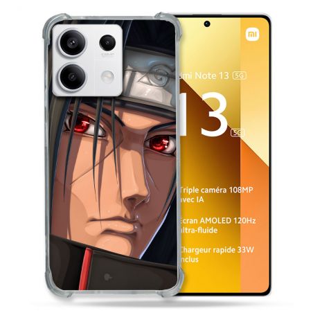 Coque Renforcée Pour Xiaomi Redmi Note 13 5G Manga Naruto Itachi Visage