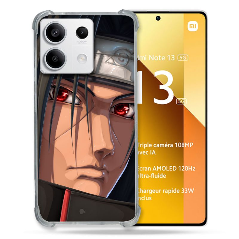 Coque Renforcée Pour Xiaomi Redmi Note 13 5G Manga Naruto Itachi Visage