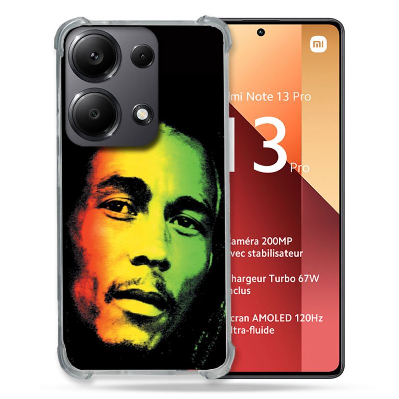 Coque Renforcé Pour Xiaomi Redmi Note 13 Pro 4G Musique Bob Marley 2
