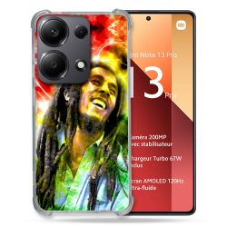 Coque Renforcé Pour Xiaomi Redmi Note 13 Pro 4G Musique Bob Marley Color