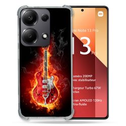 Coque Renforcé Pour Xiaomi Redmi Note 13 Pro 4G Musique Guitare Electrique