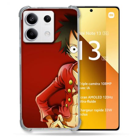 Coque Renforcée Pour Xiaomi Redmi Note 13 5G Manga One Piece Luffy