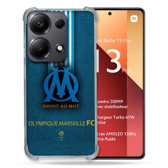 Coque Renforcé Pour Xiaomi Redmi Note 13 Pro 4G Olympique Marseille OM Bande