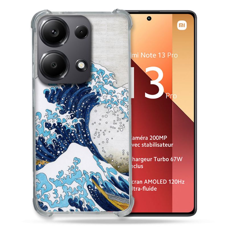 Coque Renforcé Pour Xiaomi Redmi Note 13 Pro 4G Peinture La Grande Vague